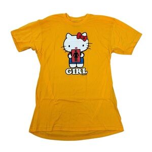 Girl Skateboards x Hello Kitty Bright Yellow Short Sleeve Tee